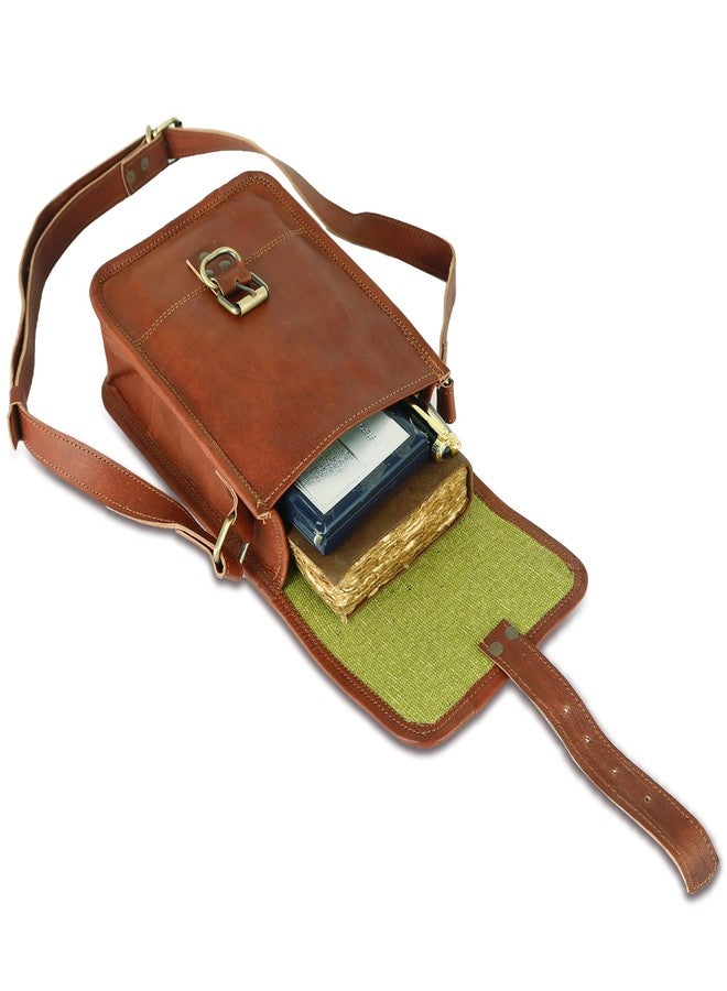 ZXC Genuine Leather Antique Sling Bag For Men & Women Size- 9 x 7 Inches - Image 3